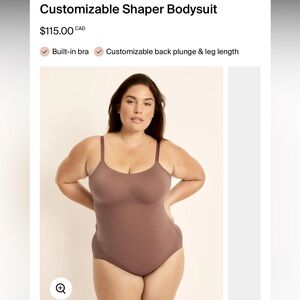 NWT Knox Seamless Scoop Neck Bodysuit in Mauve/Dusty Rose